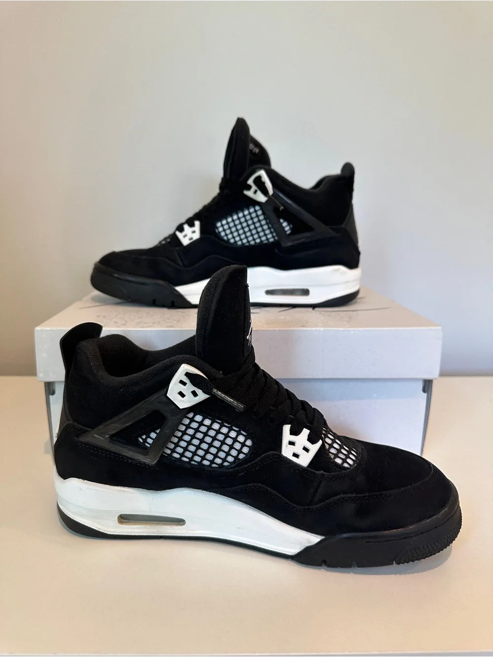 Air Jordan 4 Retro GS 'White Thunder' 7Y